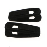 Max 10pcs Flocked Clothes Velvet Clips/Clothespins/Clothing Clamps Black