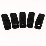 Max 10pcs Flocked Clothes Velvet Clips/Clothespins/Clothing Clamps Black