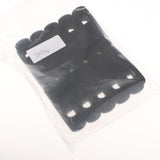 Max 10pcs Flocked Clothes Velvet Clips/Clothespins/Clothing Clamps Black
