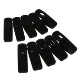 Max 10pcs Flocked Clothes Velvet Clips/Clothespins/Clothing Clamps Black