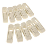 Max 10pcs Flocked Clothes Velvet Clips/Clothespins/Clothing Clamps Beige