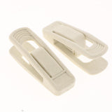 Max 10pcs Flocked Clothes Velvet Clips/Clothespins/Clothing Clamps Beige