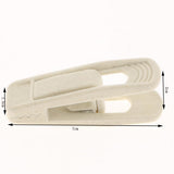Max 10pcs Flocked Clothes Velvet Clips/Clothespins/Clothing Clamps Beige