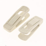 Max 10pcs Flocked Clothes Velvet Clips/Clothespins/Clothing Clamps Beige