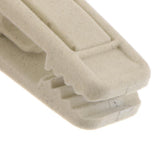 Max 10pcs Flocked Clothes Velvet Clips/Clothespins/Clothing Clamps Beige