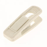 Max 10pcs Flocked Clothes Velvet Clips/Clothespins/Clothing Clamps Beige