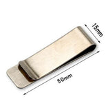 Max Notebook Pen Clip Invoice Bill Holder 15mm width - Silver