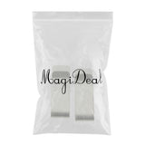 Max Notebook Pen Clip Invoice Bill Holder 15mm width - Silver