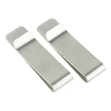 Max Notebook Pen Clip Invoice Bill Holder 15mm width - Silver