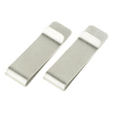 Max Notebook Pen Clip Invoice Bill Holder 15mm width - Silver