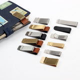 Max Notebook Pen Clip Invoice Bill Holder 15mm width - Silver