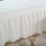 Massage Table Skirt Beauty Bed Cover Valance Sheet White