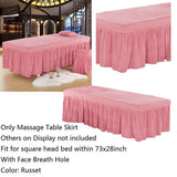 Max Massage Table Skirt Beauty Bed Cover Valance Sheet Red_1 - Aladdin Shoppers