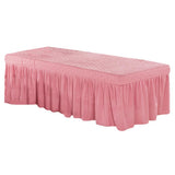 Max Massage Table Skirt Beauty Bed Cover Valance Sheet Red_1 - Aladdin Shoppers