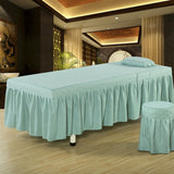 Max Massage Table Skirt Beauty Bed Cover Valance Sheet Green_3 - Aladdin Shoppers