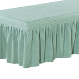 Max Massage Table Skirt Beauty Bed Cover Valance Sheet Green_3 - Aladdin Shoppers
