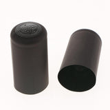 100 PVC Wine Bottle Heat Shrink Capsules 32mm-Black