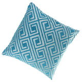 Max Chenille Jacquard Sofa Cushion Cover Throw Pillow Case 45x45cm Blue Grid