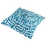 Max Chenille Jacquard Sofa Cushion Cover Throw Pillow Case 45x45cm Blue Grid