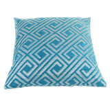 Max Chenille Jacquard Sofa Cushion Cover Throw Pillow Case 45x45cm Blue Grid