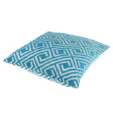 Max Chenille Jacquard Sofa Cushion Cover Throw Pillow Case 45x45cm Blue Grid