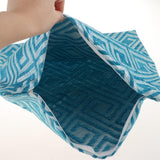 Max Chenille Jacquard Sofa Cushion Cover Throw Pillow Case 45x45cm Blue Grid