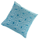 Max Chenille Jacquard Sofa Cushion Cover Throw Pillow Case 45x45cm Blue Grid
