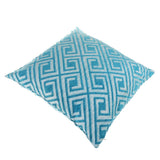 Max Chenille Jacquard Sofa Cushion Cover Throw Pillow Case 45x45cm Blue Grid