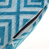 Max Chenille Jacquard Sofa Cushion Cover Throw Pillow Case 45x45cm Blue Grid