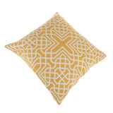 Max Embroidered Sofa Cushion Cover Throw Pillow Case Replacement 45x45cm Yellow