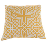 Max Embroidered Sofa Cushion Cover Throw Pillow Case Replacement 45x45cm Yellow
