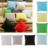 Max Solid Color Cotton Throw Pillow Case Sofa Cushion Cover 45x45cm Yellow