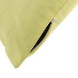 Max Solid Color Cotton Throw Pillow Case Sofa Cushion Cover 45x45cm Yellow
