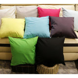 Max Solid Color Cotton Throw Pillow Case Sofa Cushion Cover 45x45cm Gray