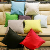 Max Solid Color Cotton Throw Pillow Case Sofa Cushion Cover 45x45cm Gray