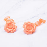 Max ABS Rose Magnetic Curtain Panel Buckles Voile Tiebacks Holdbacks Orange