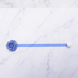 Max ABS Rose Magnetic Curtain Panel Buckles Voile Tiebacks Holdbacks Blue