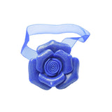 Max ABS Rose Magnetic Curtain Panel Buckles Voile Tiebacks Holdbacks Blue