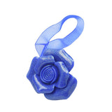 Max ABS Rose Magnetic Curtain Panel Buckles Voile Tiebacks Holdbacks Blue