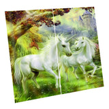 Max 2 Panel Set Digital Printing Curtains 3D Animals Unicorns-85x200cm