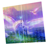 Max 2 Panel Set Digital Printing Curtains 3D Animals Pegasus-85x200cm