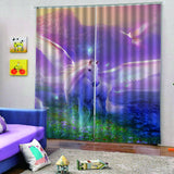 Max 2 Panel Set Digital Printing Curtains 3D Animals Pegasus-85x200cm