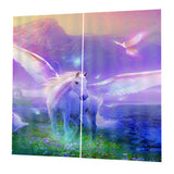 Max 2 Panel Set Digital Printing Curtains 3D Animals Pegasus-85x200cm