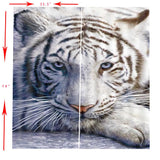 Max 2 Panel Set Digital Printing Curtains 3D Animals Tiger-85x200cm