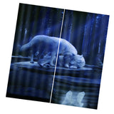 Max 2 Panel Set Digital Printing Curtains 3D Animals Wolves-85x200cm