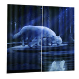 Max 2 Panel Set Digital Printing Curtains 3D Animals Wolves-85x200cm