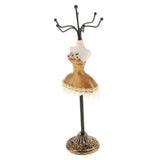 Max Jewelry Display Stand Rack Holder Shelf Resin Female Model Decor Coffee