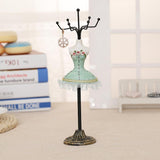 Max Jewelry Display Stand Rack Holder Shelf Resin Female Model Decor Green