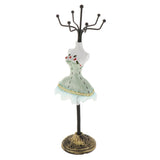 Max Jewelry Display Stand Rack Holder Shelf Resin Female Model Decor Green