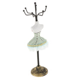 Max Jewelry Display Stand Rack Holder Shelf Resin Female Model Decor Green